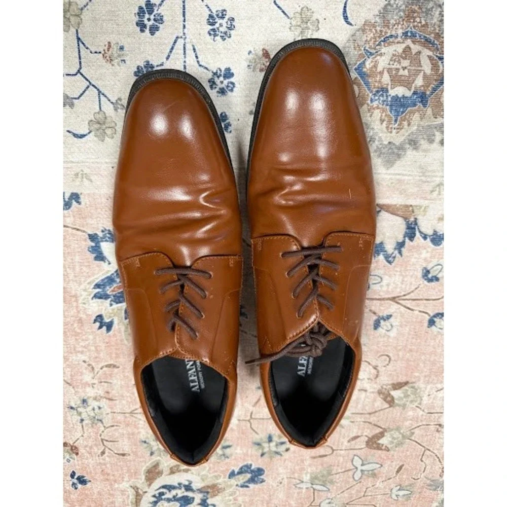Formal Business Alfani Andrew Derby Shoes Mens 11M Tan